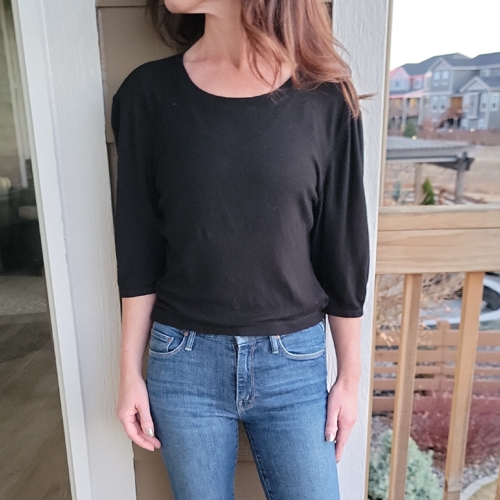 Michael Stars Black Long Sleeve Tee